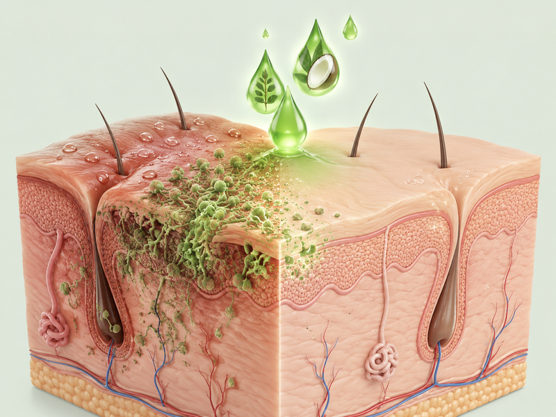 1. It Targets the Fungus Sweat Keeps Feeding