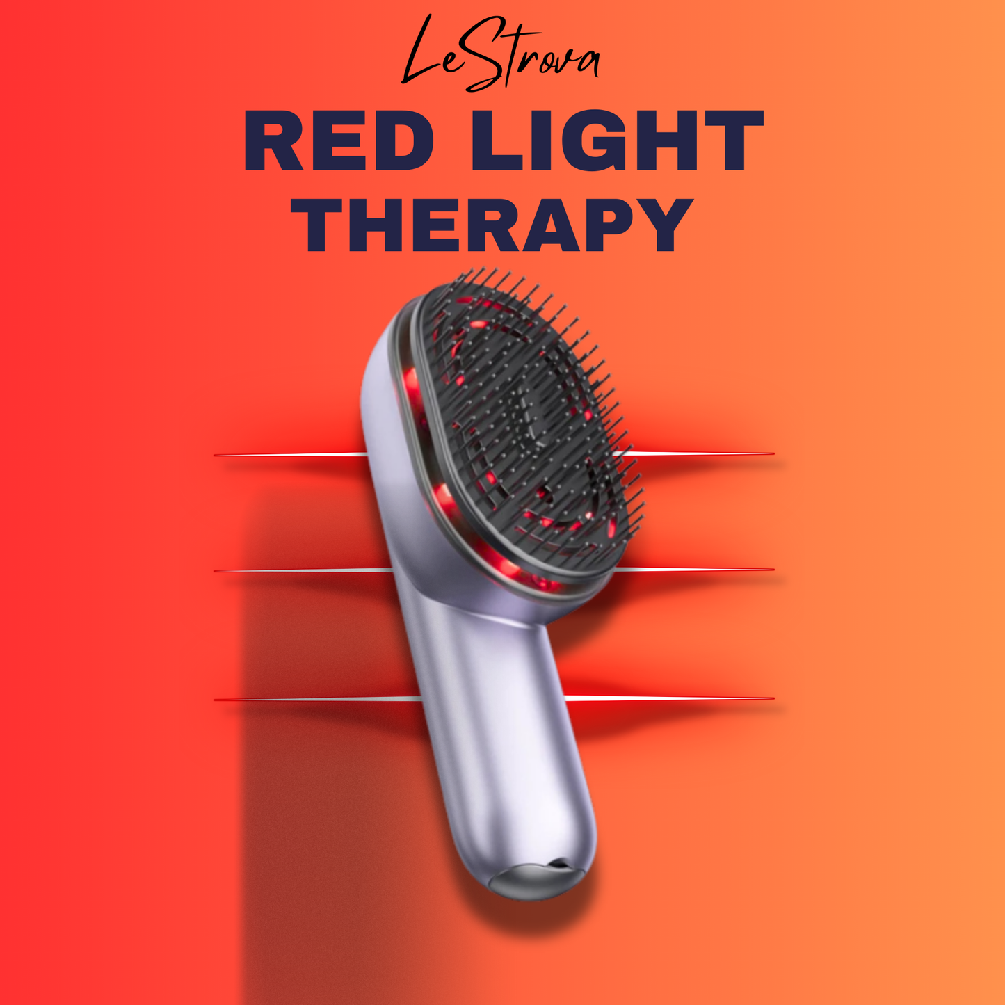 The LeStrova: Red Light Therapy Electric Massage Comb