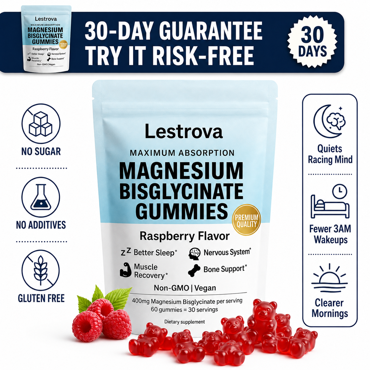 Lestrova Magnesium Gummies