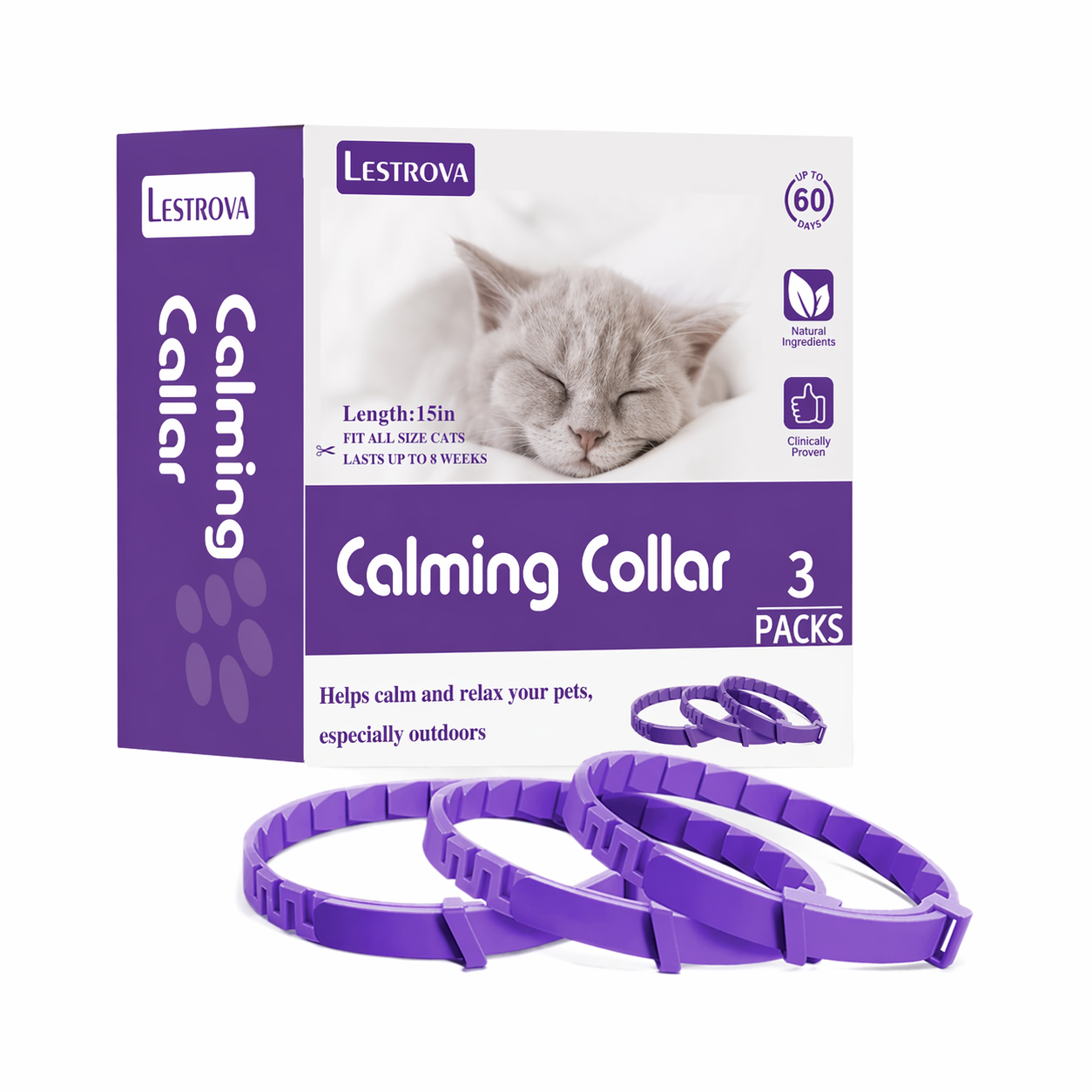 LeStrova Cat Calming Collars