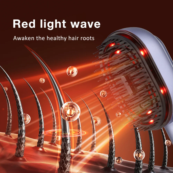 The LeStrova: Red Light Therapy Electric Massage Comb