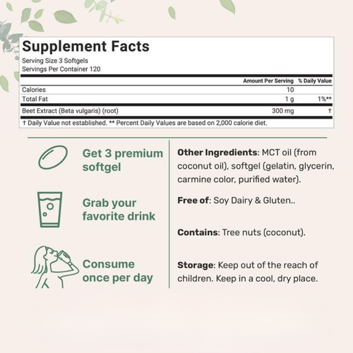 LeStrova Beet Root Softgels